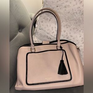 Kate Spade Blush and Black Satchel